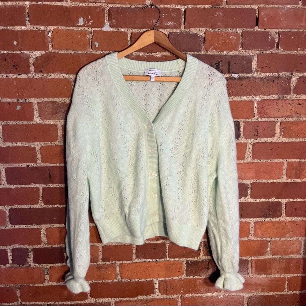 & Other Stories Ruffle Sleeve Cardigan